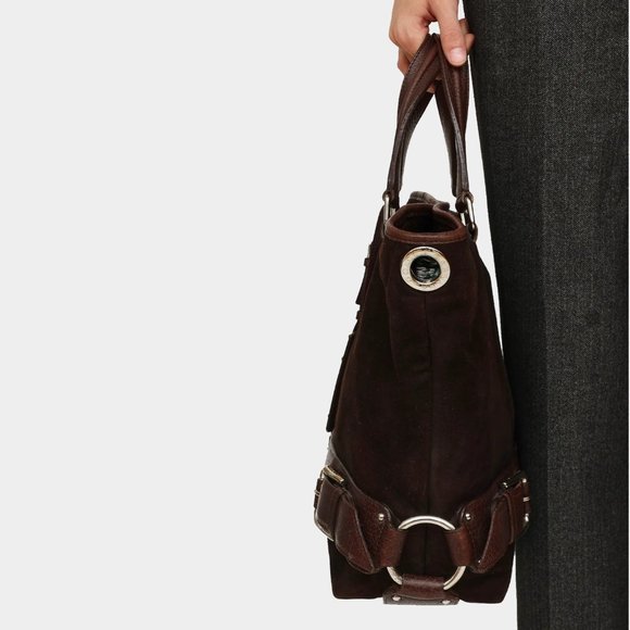 Dolce & Gabbana Brown Suede Miss Loop Bag - Picture 8 of 9